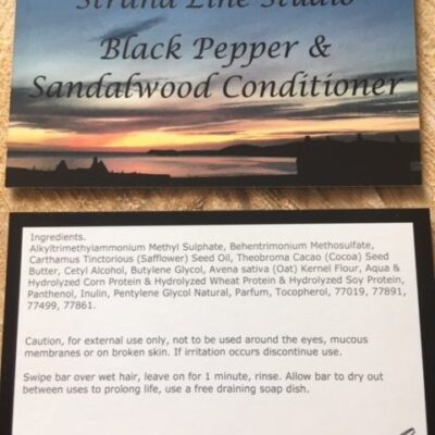 Strand Line Studio | Black Pepper and Scandalwood Conditioner